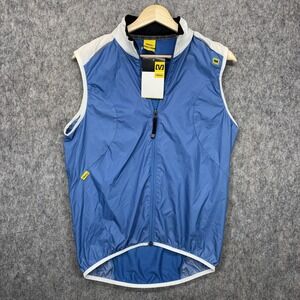 Mavic Cycling Vest‎ Women's US Small Blue Windstopper Bike Kit NWT